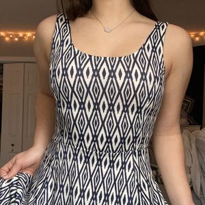 H&M Navy and White Dress